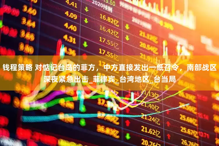 钱程策略 对惦记台岛的菲方，中方直接发出一纸召令，南部战区深夜紧急出击_菲律宾_台湾地区_台当局